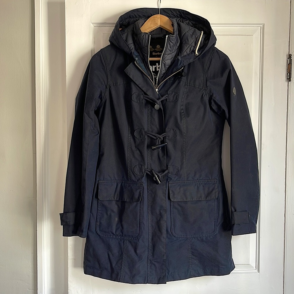 Navy Barbour Toggle Coat